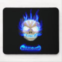 Flaming Skull Mouse Pad mousepads