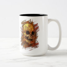 Flaming Skull mug