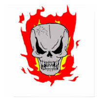 Flaming Skull posters by bobdelaneyIII Flaming Skull posters