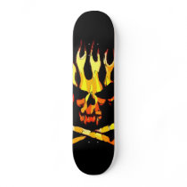 Flaming Skull skateboards by donut_fanatic Flaming Skull skateboards