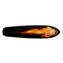 Flaming Skull skateboards by RW_IMAGES Flaming Skull skateboards