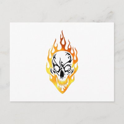 flaming card tattoo