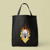 Flaming Skull Tattoo bags