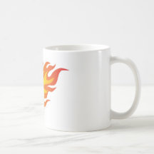 Flaming Tennis Ball Mugs