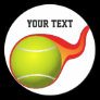 flaming tennis ball Stickers