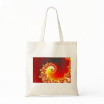 Flaming Tentacle - Fractal Art Tote Bag