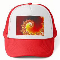 Flaming Tentacle - Fractal Art Trucker Hats