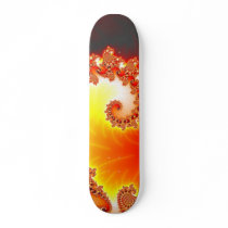 Flaming Tentacle - Fractal Art Skate Board Deck