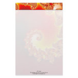 Flaming Tentacle - Fractal Art Personalized Stationery