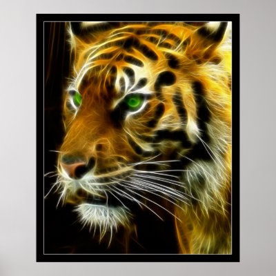 ed hardy wallpaper tiger. Stunning Flaming Tiger Ed