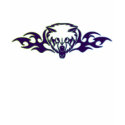 FLAMING TRIBAL WOLF t-shirts