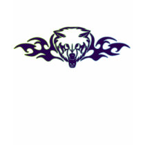 FLAMING TRIBAL WOLF t-shirts by dgpaulart FLAMING TRIBAL WOLF t-shirts