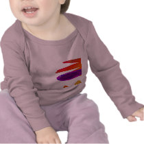 Flaming Turtles 2-Sided Infant Longsleeve Shirt