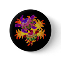 Flaming Turtles Buttons