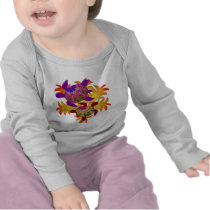 Flaming Turtles Infant Longsleeve Tee Shirt