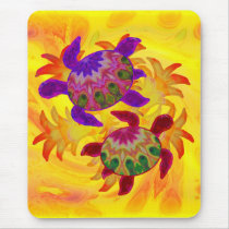 Flaming Turtles Mousepad