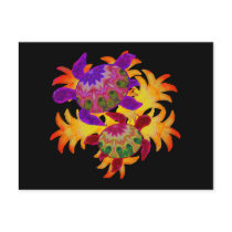 Flaming Turtles Postcard