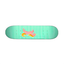 Flaming Unicorn Skate Board Decks