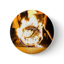 Flaming Unicycle Pin buttons by BrianOleyUni Flaming Unicycle Pin buttons