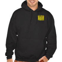 Flaming Zombies Warning 2-Sided Dark Hoodies