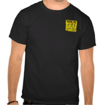 Flaming Zombies Warning 2-Sided Dark Shirts