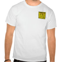 Flaming Zombies Warning 2-Sided Shirts