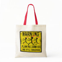 Flaming Zombies Warning Bags