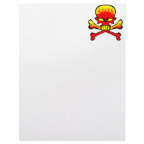 flamingl skull and crossbones copy customized letterhead
