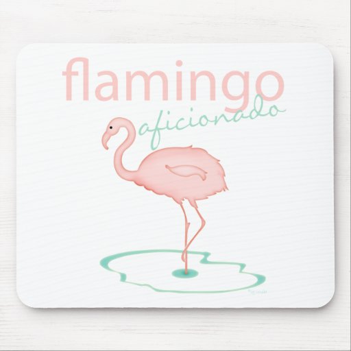 Flamingo Aficionado Mouse Mat