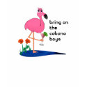 Flamingo and cabana boy tank top t-shirts