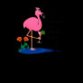 Flamingo and cabana boy tank top
