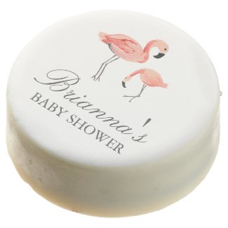 Flamingo Baby Shower Chocolate Covered Oreo