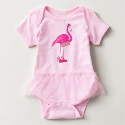 Flamingo Baby Tutu Bodysuit