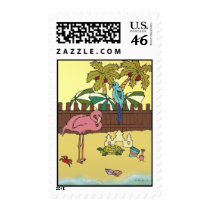 Flamingo Bay 4 Stamps