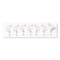 Flamingo Bumper Sticker bumper stickers by ginyhogan Flamingo Bumper Sticker bumper stickers