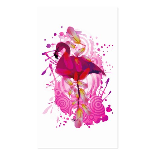 Flamingo Business Card Templates (back side)