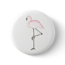Flamingo Button by ginyhogan Flamingo Button