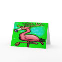 Flamingo Christmas Card