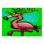 Flamingo Christmas Card