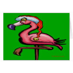 Flamingo Christmas Card