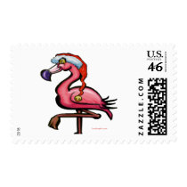 Flamingo Chrsitmas postage