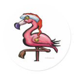 Flamingo Chrsitmas Sticker