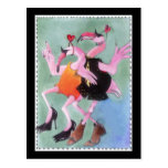 Flamingo Dance Postcards