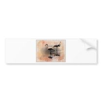 Flamingo Dreams Bumper Sticker