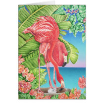 Flamingo Family cards
