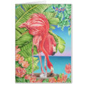 Flamingo Family card