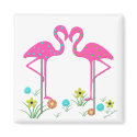 Flamingo Garden Magnet magnet