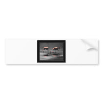 Flamingo Glow Bumper Sticker