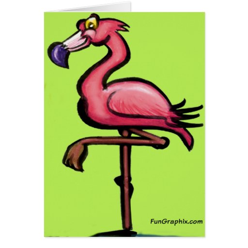 Flamingo Greeting Card