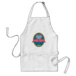 flamingo heart design aprons